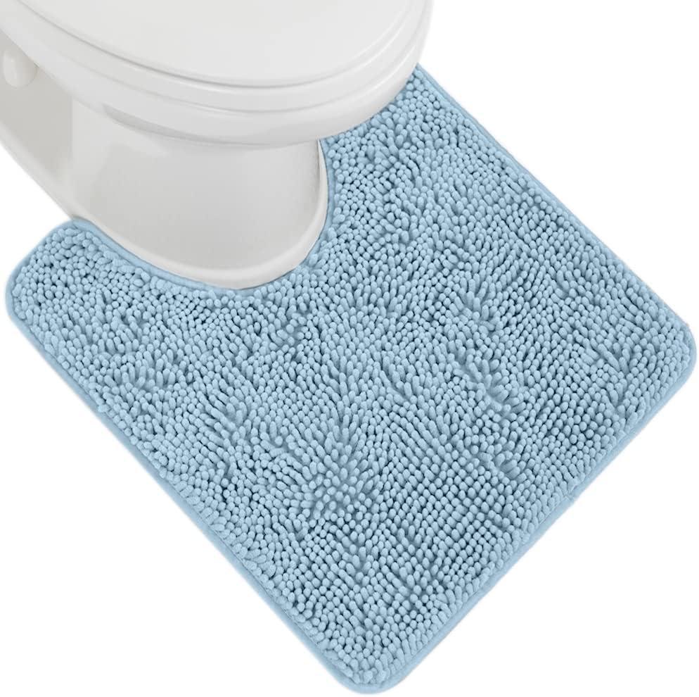 imageGORILLA GRIP Bath Rug Mat 30x20 Thick Soft Absorbent Chenille Quick Dry Microfiber Mats Rubber Backing Washable Shower Floor Rugs US Designed Bathroom Bathmat Home Decor Accessories GreySky