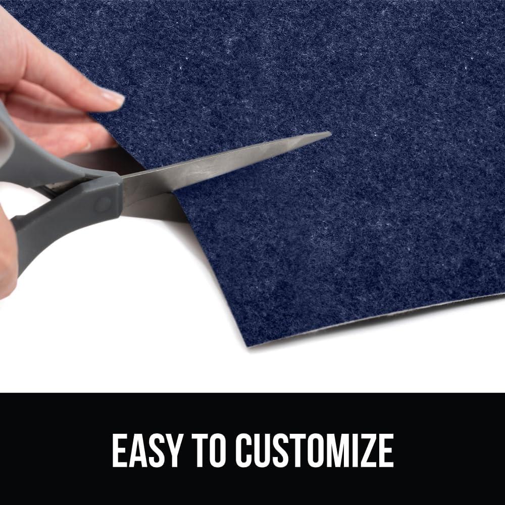 imageGORILLA GRIP LeakGuard NonAdhesive Under Sink Mat for Kitchen Cabinet Waterproof Quick Dry Shelf Liner Durable Absorbent Felt Mats for Bathroom Sinks Cabinets Dresser Easy to Trim 24x30 CharcoalNavy
