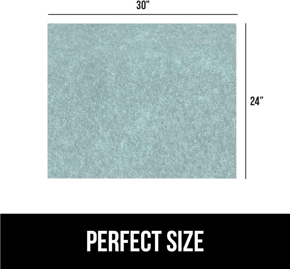 imageGORILLA GRIP LeakGuard NonAdhesive Under Sink Mat for Kitchen Cabinet Waterproof Quick Dry Shelf Liner Durable Absorbent Felt Mats for Bathroom Sinks Cabinets Dresser Easy to Trim 24x30 CharcoalSpa Blue