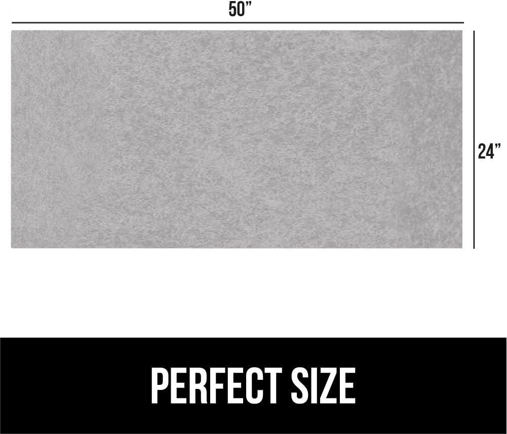 imageGORILLA GRIP LeakGuard NonAdhesive Under Sink Mat for Kitchen Cabinet Waterproof Quick Dry Shelf Liner Durable Absorbent Felt Mats for Bathroom Sinks Cabinets Dresser Easy to Trim 24x30 CharcoalLight Gray