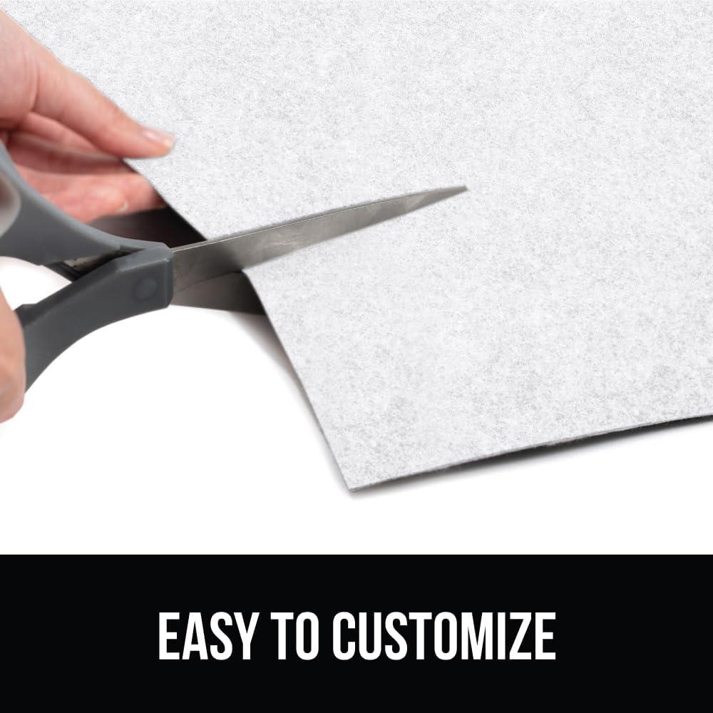 imageGORILLA GRIP LeakGuard NonAdhesive Under Sink Mat for Kitchen Cabinet Waterproof Quick Dry Shelf Liner Durable Absorbent Felt Mats for Bathroom Sinks Cabinets Dresser Easy to Trim 24x30 CharcoalWhite