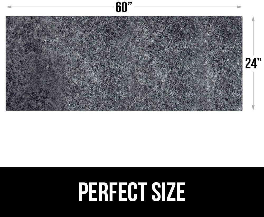 imageGORILLA GRIP LeakGuard NonAdhesive Under Sink Mat for Kitchen Cabinet Waterproof Quick Dry Shelf Liner Durable Absorbent Felt Mats for Bathroom Sinks Cabinets Dresser Easy to Trim 24x30 CharcoalCharcoal