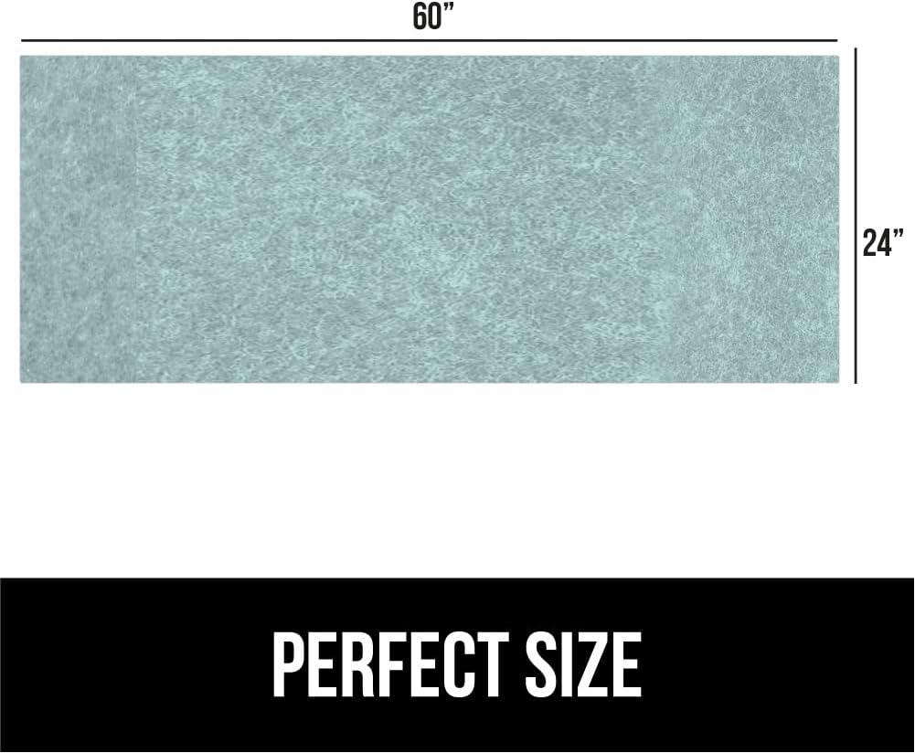imageGORILLA GRIP LeakGuard NonAdhesive Under Sink Mat for Kitchen Cabinet Waterproof Quick Dry Shelf Liner Durable Absorbent Felt Mats for Bathroom Sinks Cabinets Dresser Easy to Trim 24x30 CharcoalSpa Blue
