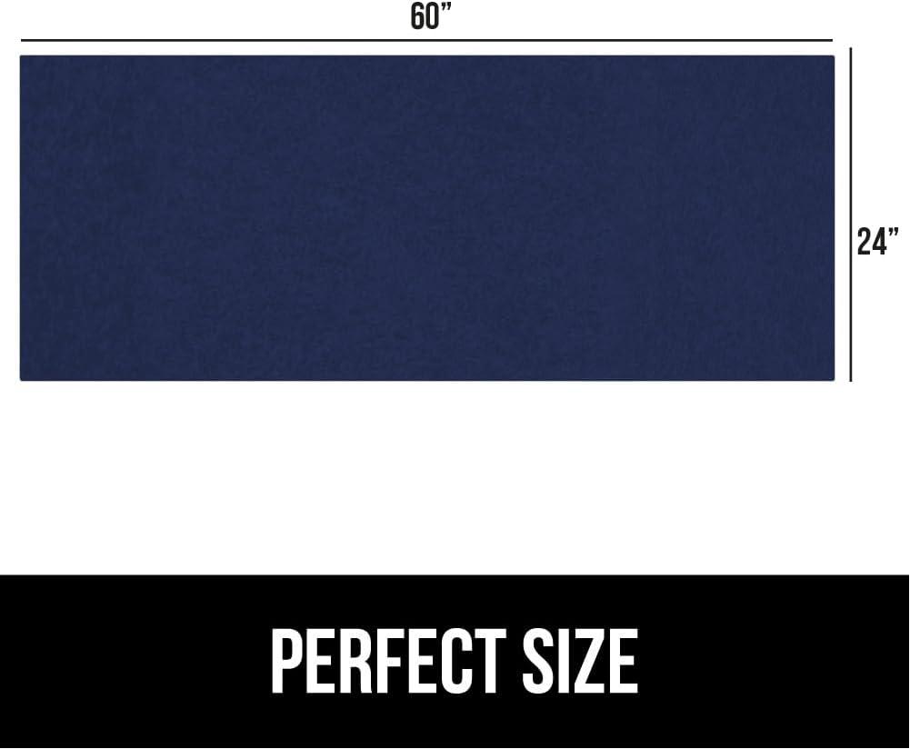 imageGORILLA GRIP LeakGuard NonAdhesive Under Sink Mat for Kitchen Cabinet Waterproof Quick Dry Shelf Liner Durable Absorbent Felt Mats for Bathroom Sinks Cabinets Dresser Easy to Trim 24x30 CharcoalNavy