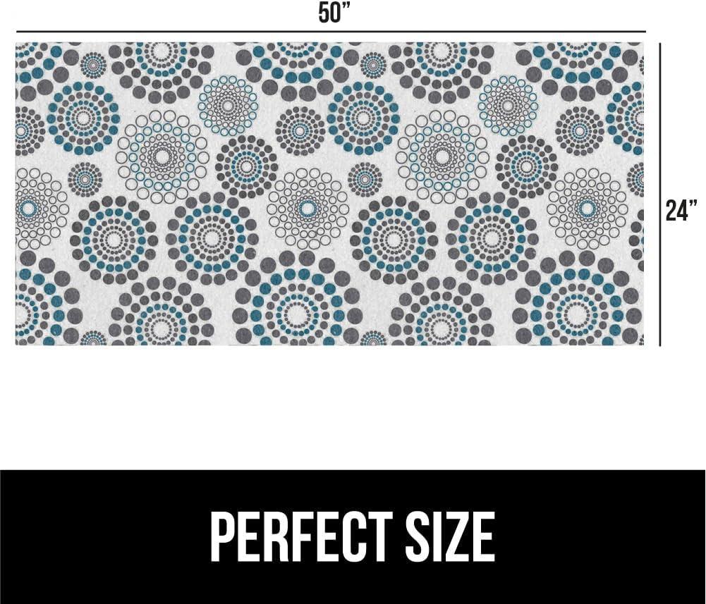 imageGORILLA GRIP LeakGuard NonAdhesive Under Sink Mat for Kitchen Cabinet Waterproof Quick Dry Shelf Liner Durable Absorbent Felt Mats for Bathroom Sinks Cabinets Dresser Easy to Trim 24x30 CharcoalSpiral GrayWhiteTurquoise