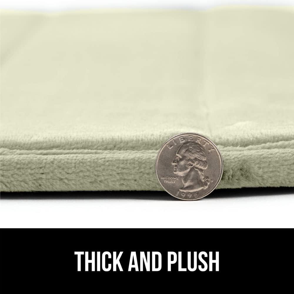 imageGORILLA GRIP Memory Foam Bath Mat Soft Absorbent US Designed Bathroom Rug Gripping Dots Machine Washable Bathmat Cushioned Floor Mats Shower Sink Rugs Room Dcor Accessories 24x17 Graphite GrayStriped Sage