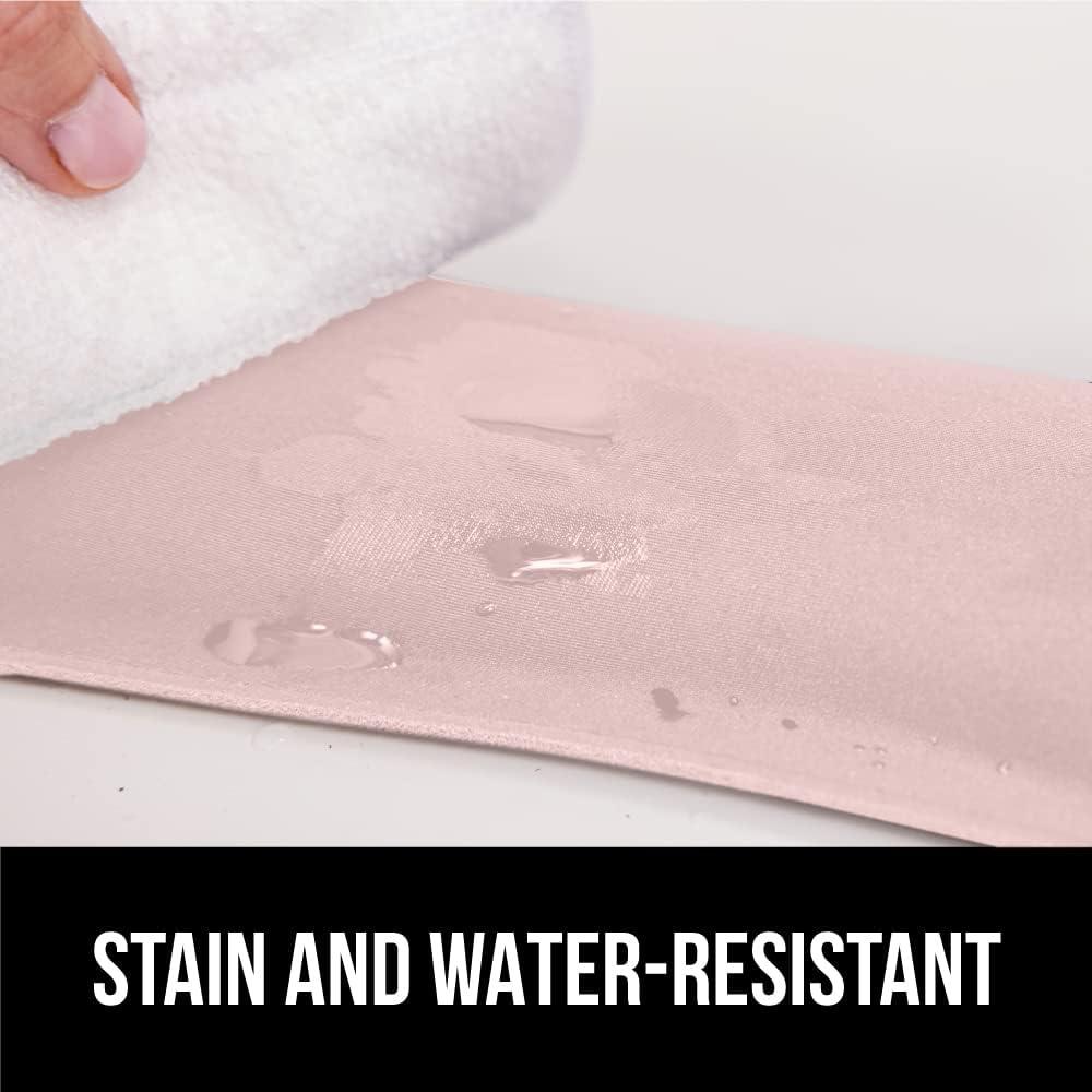 imageGORILLA GRIP Silky Memory Foam Keyboard Wrist Rest and Mouse Pad for Computer Ergonomic Typing Support Desk Office Supplies and Gaming Accessories Hand amp Arm Mousepad Cushions and Coaster Set BlackLight Pink