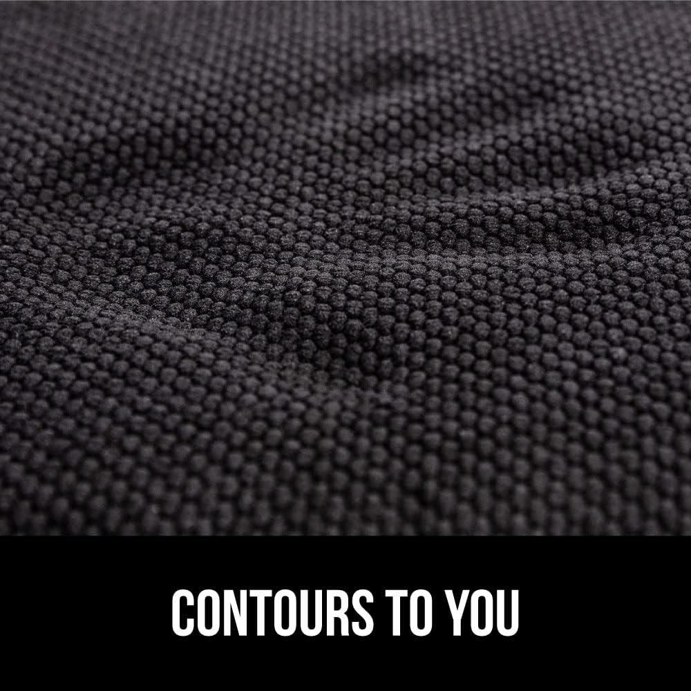 imageGORILLA GRIP Slip Resistant Chair Cushions No Ties Required Memory Foam Pads for Dining Room Kitchen Table Office Rocking Chairs Plush Seat Cover Cushion Pad Home Decor Set of 4 16x16 GreyBlack