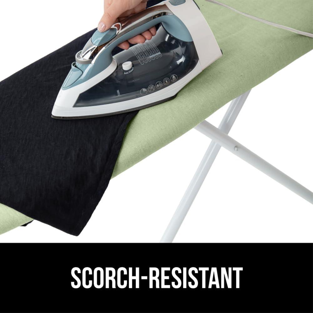 imageGORILLA GRIP The Original Ironing Board Cover and Pad Silicone Coating Thick Scorch Resistant Padding Heavy Duty Iron Covers Standard Boards Hook and Loop Fastener Strap Silver 15x54Sage