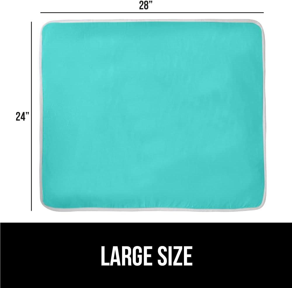imageGORILLA GRIP The Original Ironing Board Cover and Pad Silicone Coating Thick Scorch Resistant Padding Heavy Duty Iron Covers Standard Boards Hook and Loop Fastener Strap Silver 15x54Turquoise