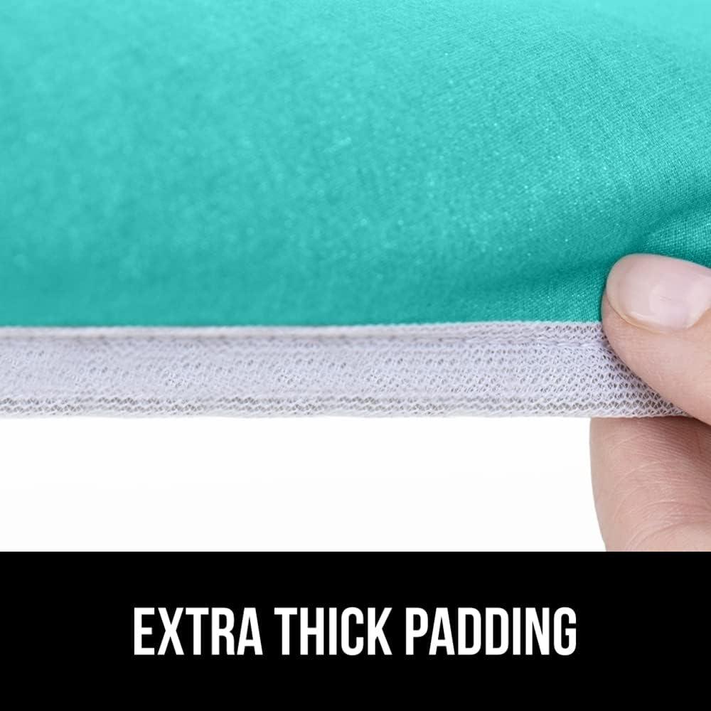 imageGORILLA GRIP The Original Ironing Board Cover and Pad Silicone Coating Thick Scorch Resistant Padding Heavy Duty Iron Covers Standard Boards Hook and Loop Fastener Strap Silver 15x54Turquoise