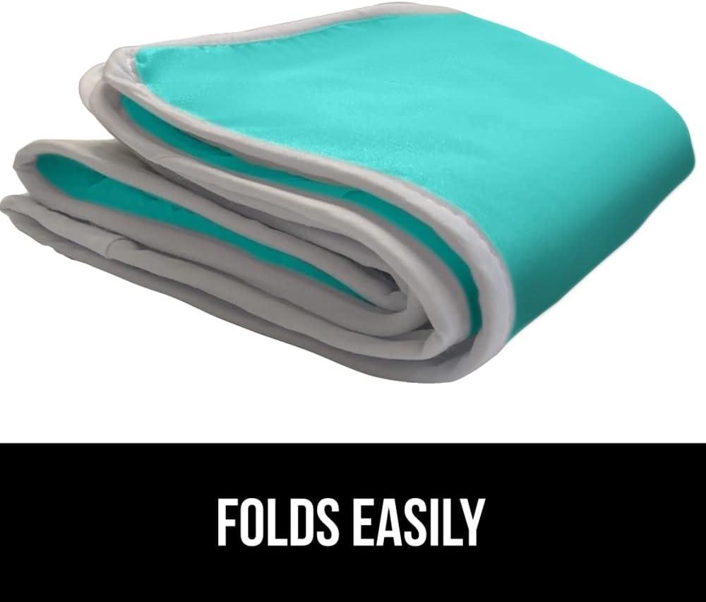 imageGORILLA GRIP The Original Ironing Board Cover and Pad Silicone Coating Thick Scorch Resistant Padding Heavy Duty Iron Covers Standard Boards Hook and Loop Fastener Strap Silver 15x54Turquoise