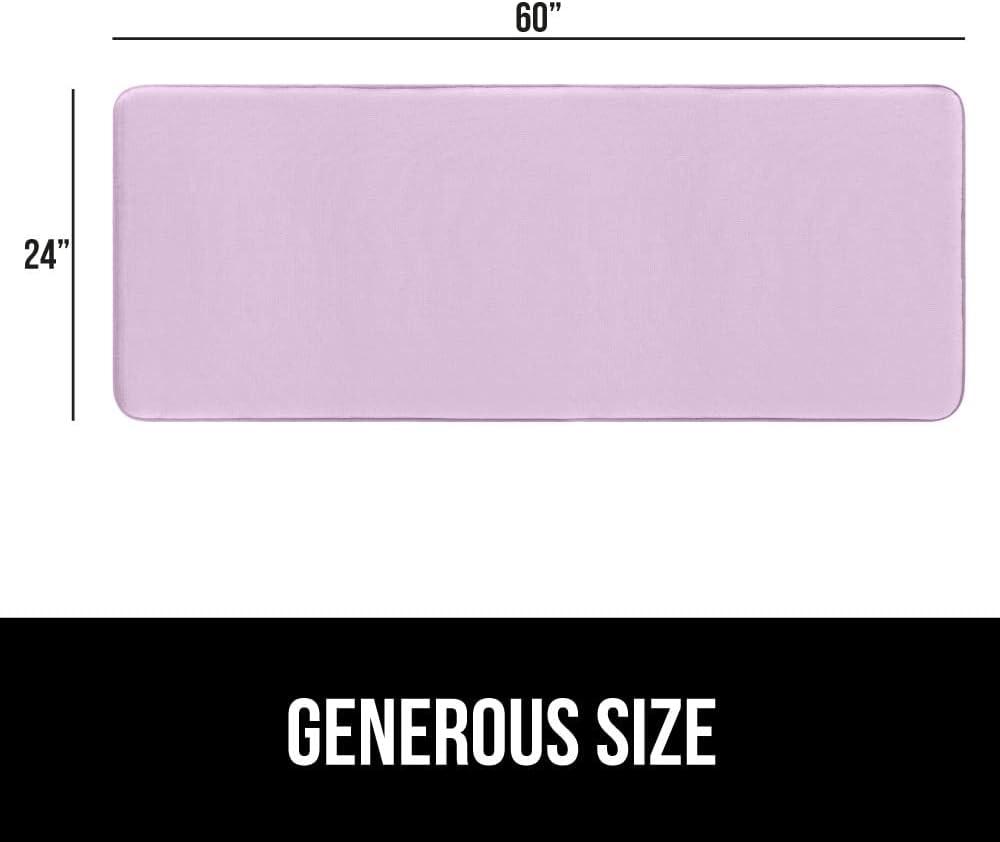 imageGORILLA GRIP Thick Memory Foam Toilet Rug for Bathroom U Shaped Washable Soft Absorbent Velvet Topside Floor Mats Machine Wash Cushioned Luxury Rugs for Bath Room 225x195 Graphite GraySoft Purple