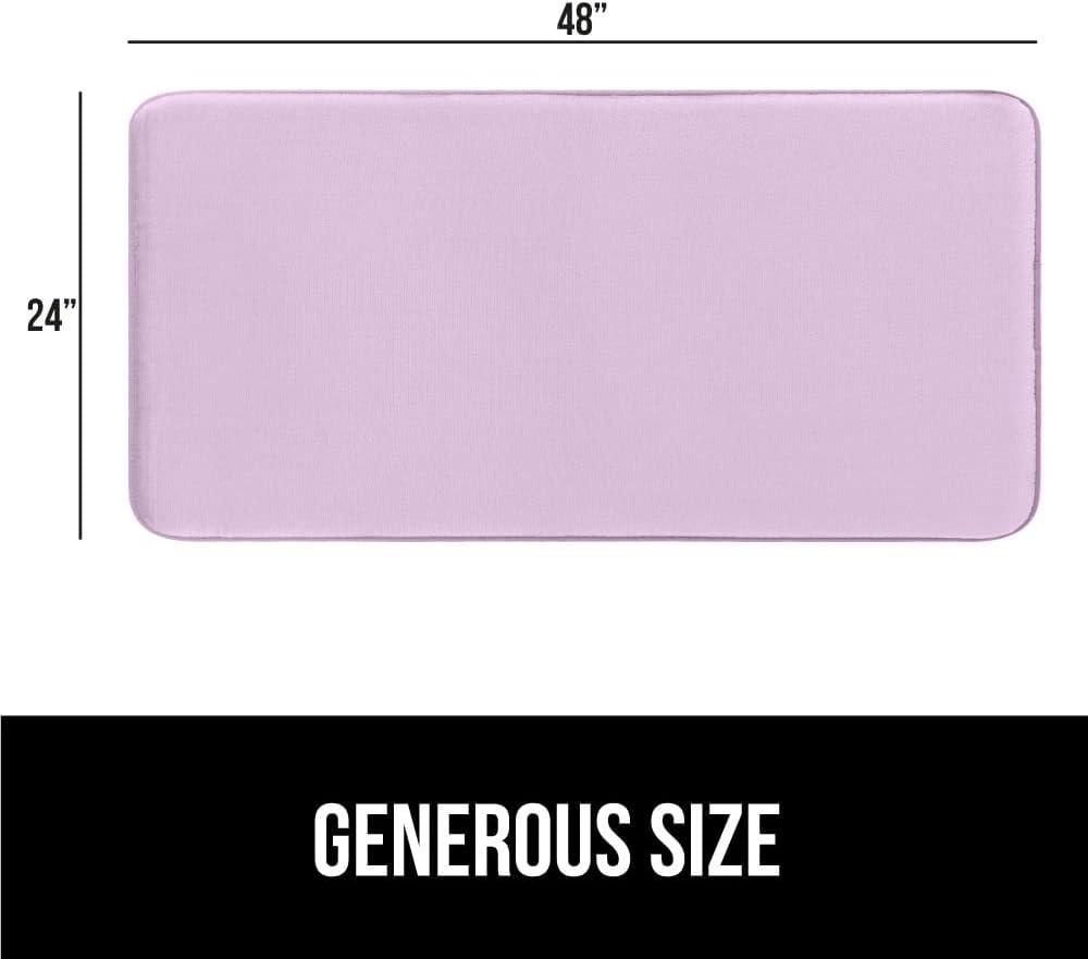 imageGORILLA GRIP Thick Memory Foam Toilet Rug for Bathroom U Shaped Washable Soft Absorbent Velvet Topside Floor Mats Machine Wash Cushioned Luxury Rugs for Bath Room 225x195 Graphite GraySoft Purple