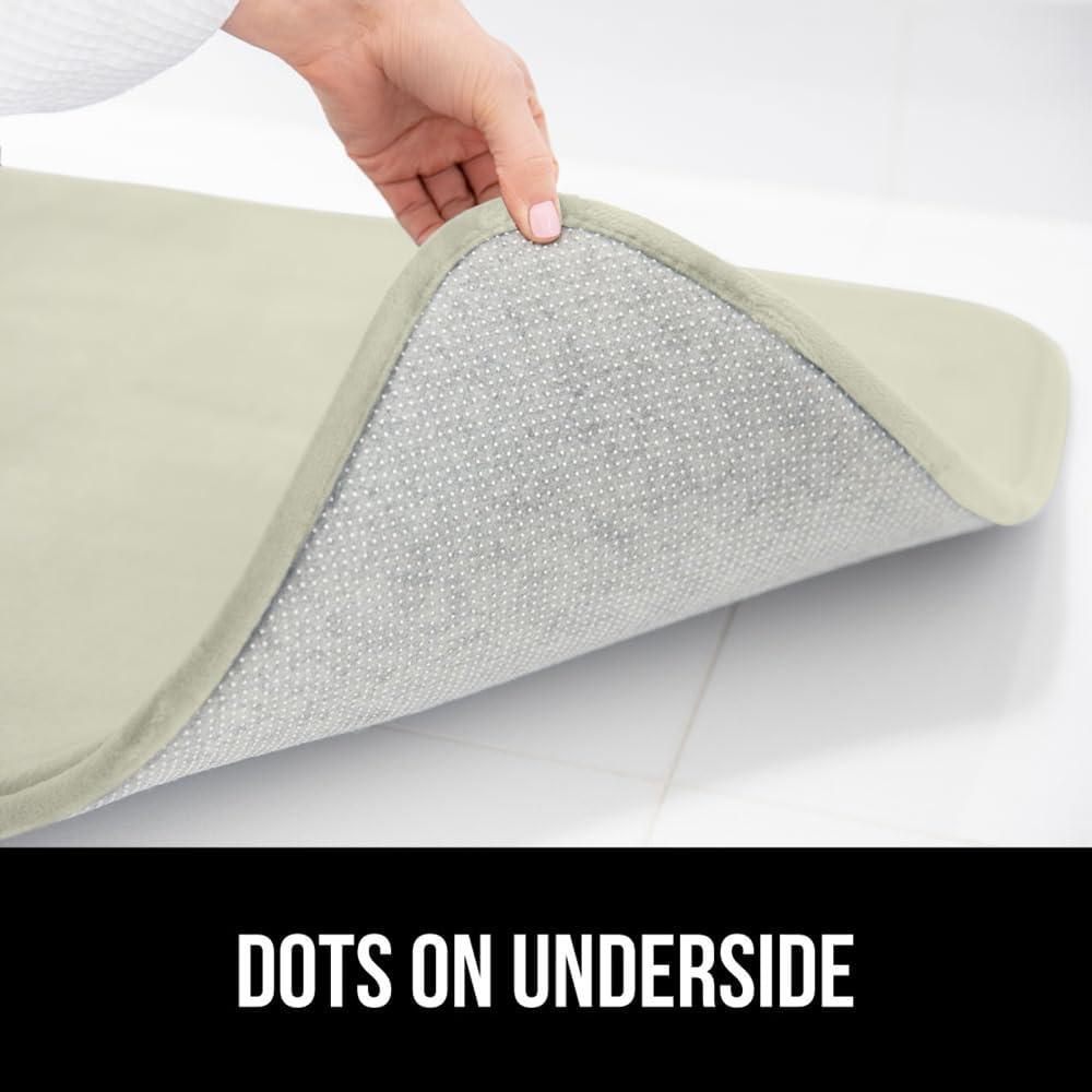 imageGORILLA GRIP Thick Memory Foam Toilet Rug for Bathroom U Shaped Washable Soft Absorbent Velvet Topside Floor Mats Machine Wash Cushioned Luxury Rugs for Bath Room 225x195 Graphite GraySage