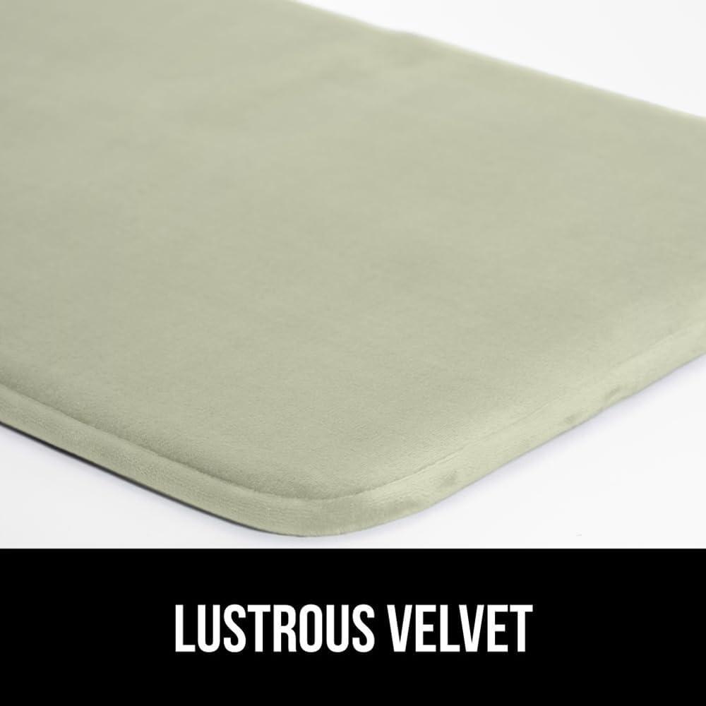 imageGORILLA GRIP Thick Memory Foam Toilet Rug for Bathroom U Shaped Washable Soft Absorbent Velvet Topside Floor Mats Machine Wash Cushioned Luxury Rugs for Bath Room 225x195 Graphite GraySage