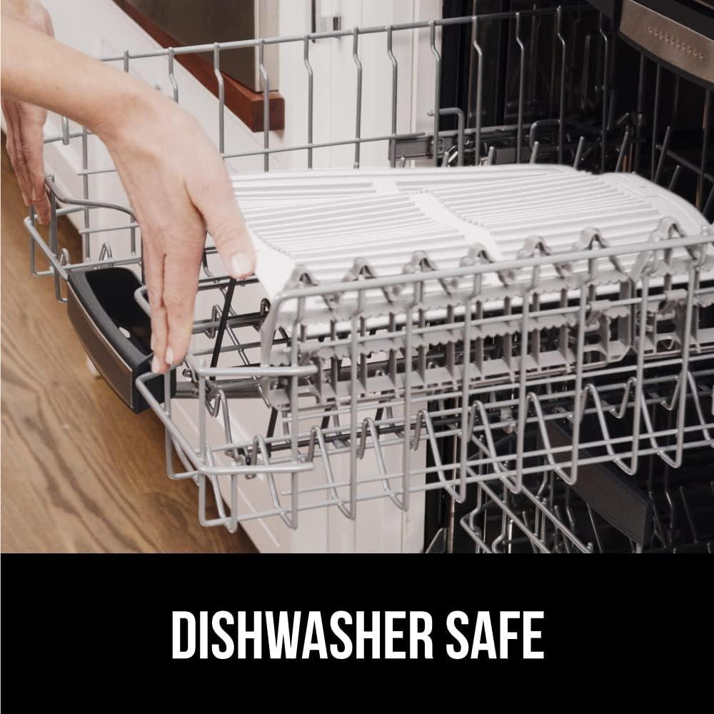 imageGORILLA GRIP Ultra Water Absorbent Microfiber Dish Drying Mat 18x24 Quick Dry Thick Mesh Slip Resistant Pad for Sink Dishes or Under Rack Kitchen Counter Accessories Machine Wash Mats GrayWhite