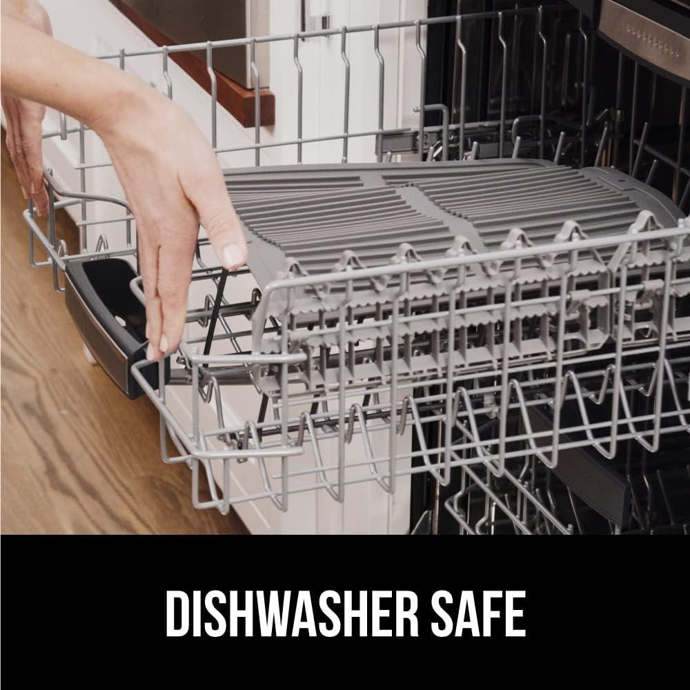 imageGORILLA GRIP Ultra Water Absorbent Microfiber Dish Drying Mat 18x24 Quick Dry Thick Mesh Slip Resistant Pad for Sink Dishes or Under Rack Kitchen Counter Accessories Machine Wash Mats GrayGray