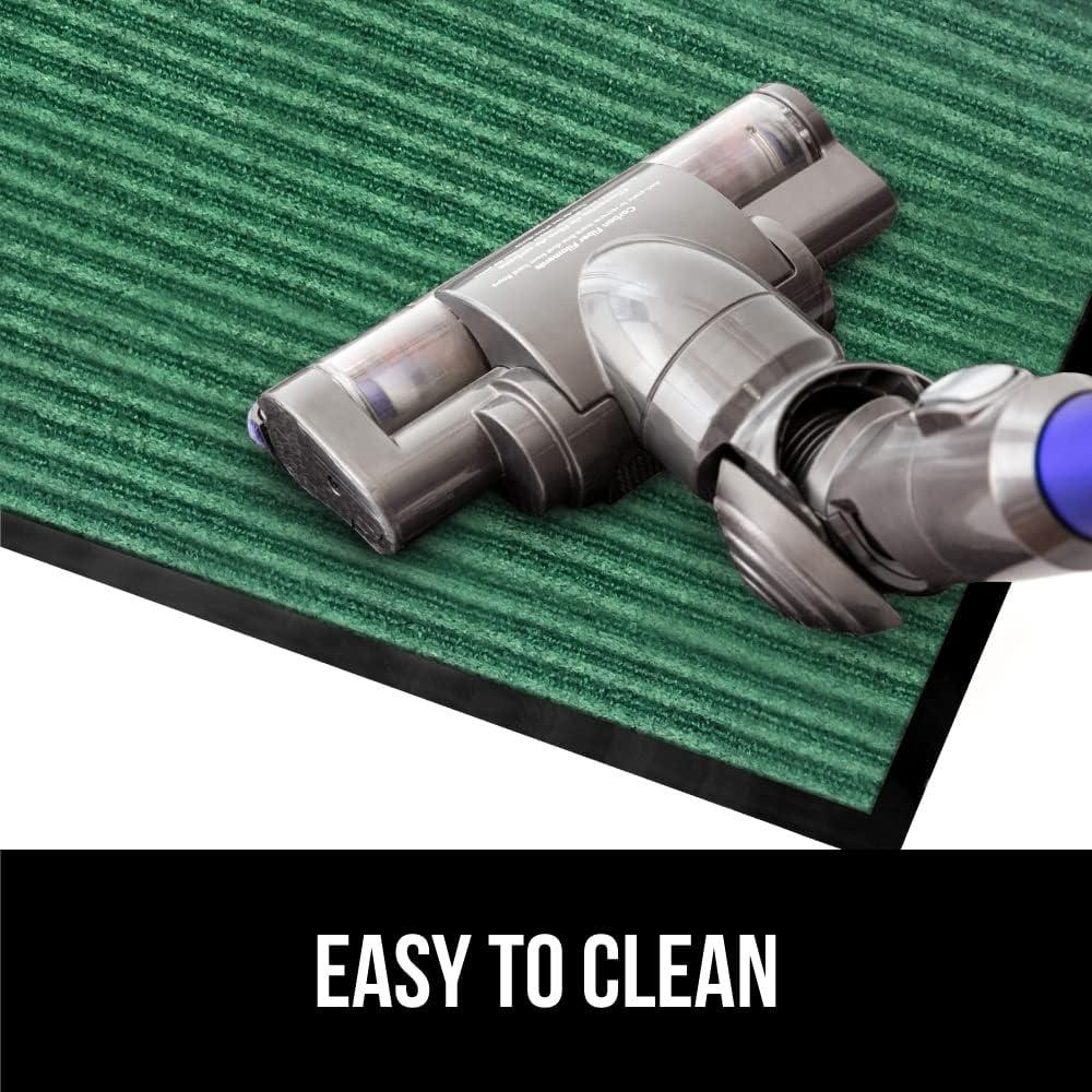 imageGORILLA GRIP Waterproof Traffic Guard Door Mat 72x48 Heavy Duty Entryway Mats Strong Backing Commercial Utility Rugs for Office Hallway Garage Floor and Home Low Profile Carpet Charcoal GrayGreen