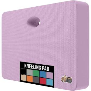 GORILLA GRIP Extra Thick Patent Pending Soft Foam Kneeling Pad, Supportive Large Cushion Knee Pads for Gardening, Baby Bath Time, Dirt and Water Resistant, Workout and Garden Supplies, 17.5×11, Black(Purple)