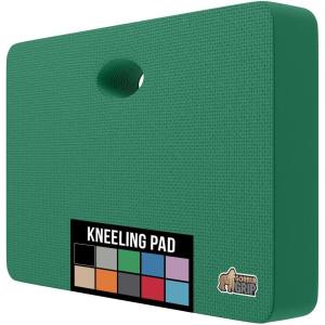 GORILLA GRIP Extra Thick Patent Pending Soft Foam Kneeling Pad, Supportive Large Cushion Knee Pads for Gardening, Baby Bath Time, Dirt and Water Resistant, Workout and Garden Supplies, 17.5×11, Black(Grass)