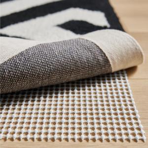 GORILLA GRIP Premium Dual Sided Extra Thick 6×9 Rug Gripper Pad for Hardwood Floors, Breathable Slip Resistant Pad Grips Under Carpet Area Rugs for Hard Surface Floor Protection, Easy Trim Mats, Beige(Cream)