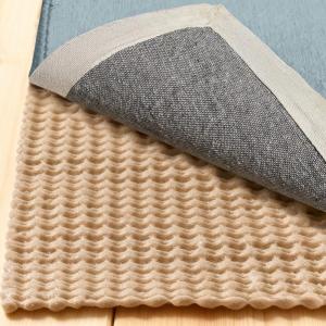 GORILLA GRIP Premium Dual Sided Extra Thick 6×9 Rug Gripper Pad for Hardwood Floors, Breathable Slip Resistant Pad Grips Under Carpet Area Rugs for Hard Surface Floor Protection, Easy Trim Mats, Beige(Beige)