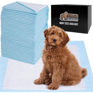 Gorilla Guard Disposable Puppy Pads, 5 Layer Pee Pads for Dogs, Absorbent Diaper Changing Pad, Dog Potty Training Supplies, Quick Dry Pet Housebreaking Essentials for Puppies, 25 Count 22×22 in(22″ x 22″)